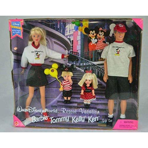 마텔 Disneyland Resort Vacation Gift Set Mattel Barbie Tommy Kelly Ken
