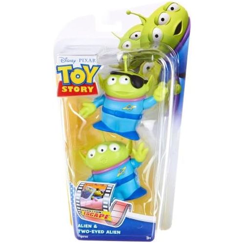 마텔 Disney  Pixar Toy Story Operation Escape Posable Action Figure 2Pack Alien TwoEyed Alien