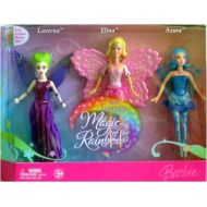 Mattel Barbie Fairytopia Magic of the Rainbow Mini Dolls 3 Pack include Laverna, Elina, and Azura appx 4 tall