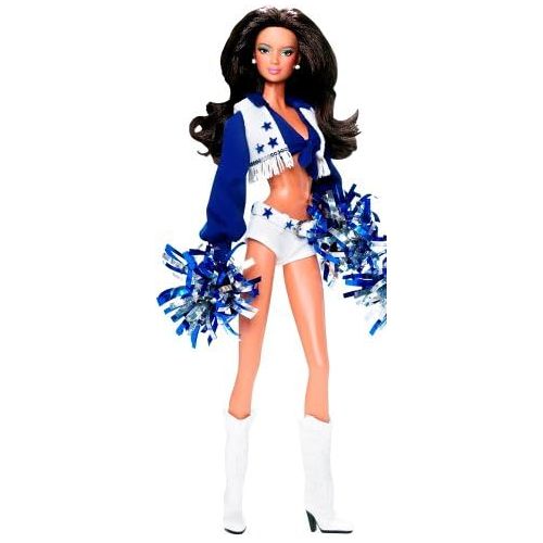 마텔 Barbie Collector 2008 Pink Label - Pop Culture Dolls Collection - Dallas Cowboys Cheerleader - Brunette Latina Doll