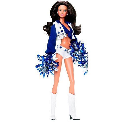 마텔 Barbie Collector 2008 Pink Label - Pop Culture Dolls Collection - Dallas Cowboys Cheerleader - Brunette Latina Doll