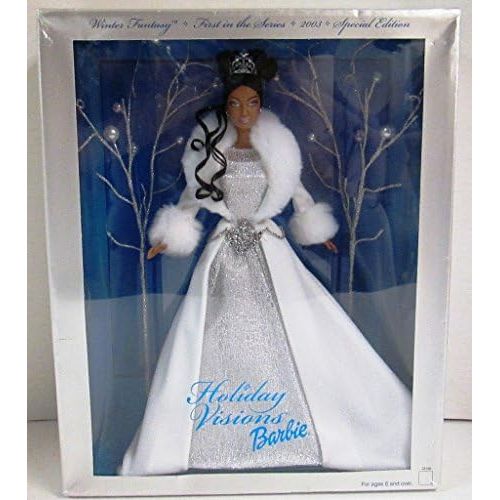 마텔 Mattel Barbie 2003 Winter Fantasy Holiday Visions Barbie AA Special Edition