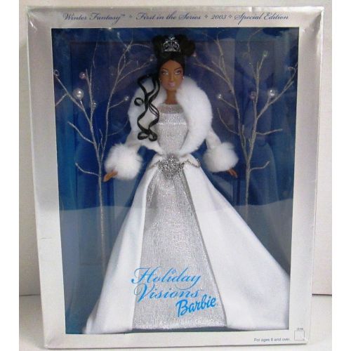 마텔 Mattel Barbie 2003 Winter Fantasy Holiday Visions Barbie AA Special Edition