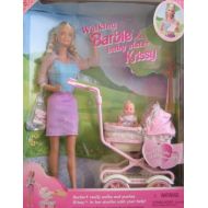 Barbie - Walking Barbie & New Baby Sister krissy Doll - 1999 Mattel
