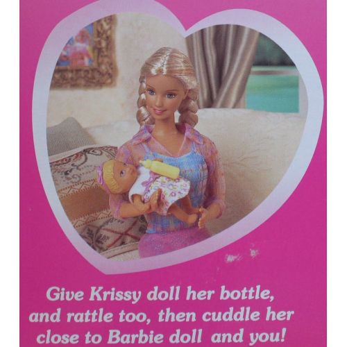 마텔 Barbie - Walking Barbie & New Baby Sister krissy Doll - 1999 Mattel