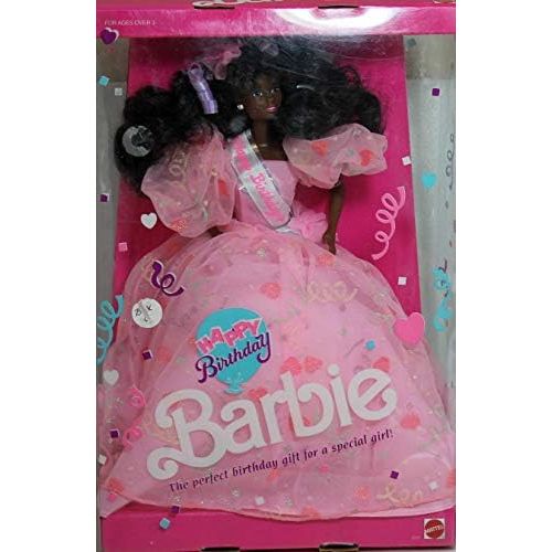 마텔 Mattel Happy Birthday Barbie African American - #9561 - 1990