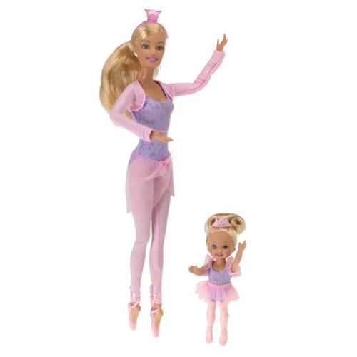 마텔 Mattel Barbie and Kelly Ballerina Dolls