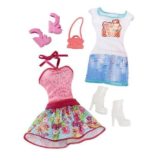 마텔 Mattel Barbie Doll with Fashion Outfit Assortment