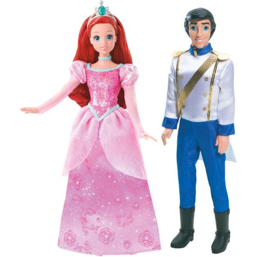 마텔 Mattel Disney Princess and Prince Ariel and Prince Eric Doll Set