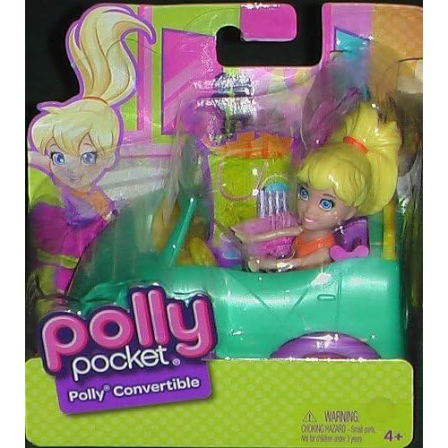 마텔 Mattel Polly Pocket POLLY CONVERTIBLE Doll and Car