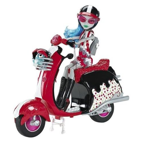 마텔 Mattel Monster High Exclusive Ghoulia Yelps Scooter and Doll Set