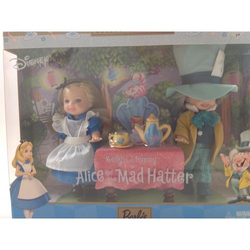 마텔 Mattel Barbie Kelly and Tommy as Alice and the Mad Hatter