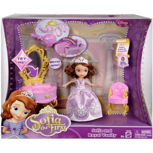 마텔 Mattel Disney Sofia The First Ready for The Ball Royal Vanity
