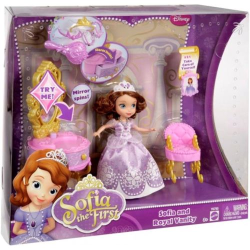 마텔 Mattel Disney Sofia The First Ready for The Ball Royal Vanity