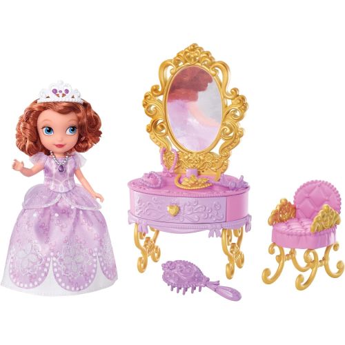 마텔 Mattel Disney Sofia The First Ready for The Ball Royal Vanity
