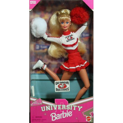 마텔 Mattel University Barbie Special Edition Cheerleader Georgia Bulldogs