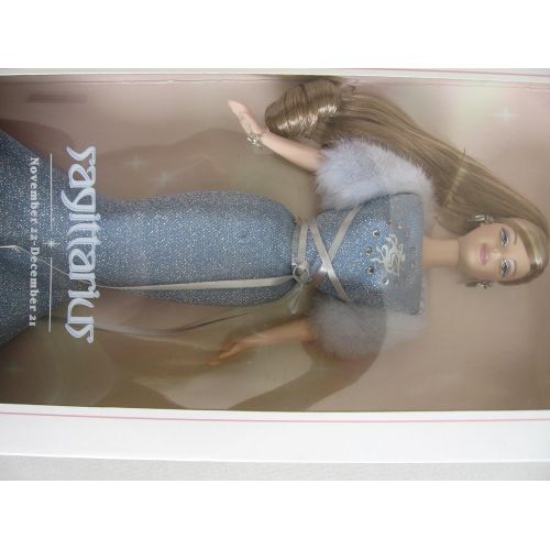 마텔 Mattel Barbie Collector Sagittarius Zodiac Doll - (November 22-December 21) Dark Blonde