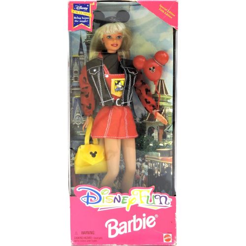 마텔 Mattel Disney Fun Barbie Fifth Edition 1997 w Balloon and Mickey Ears 18970
