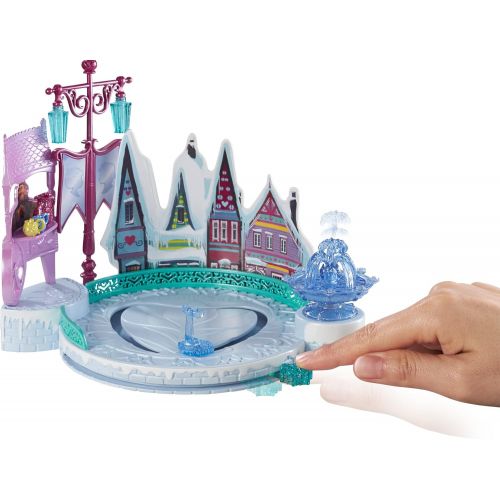 마텔 Mattel Disney Frozen Elsas Ice Skating Rink Playset