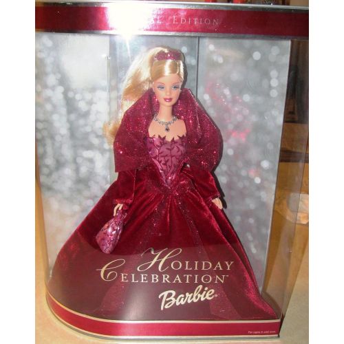 마텔 2002 Holiday Celebration Barbie Mattel