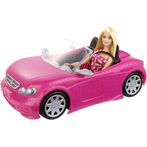 마텔 Mattel Barbie Doll and Glam Convertible Car