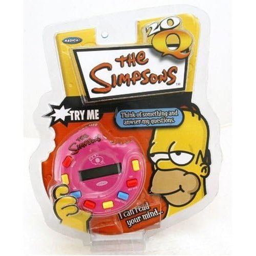 마텔 Mattel The Simpsons Twenty Questions 20 Q Electronic Trivia Game