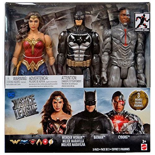 마텔 Mattel DC Justice League Tactical suit Batman, Cyborg, and Wonder Woman are highly detailed 12 Deluxe Figures.