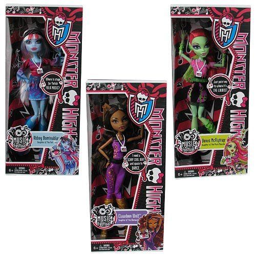 마텔 Mattel Monster High Music Festival Doll Wave 1 Case