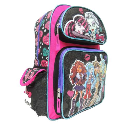 마텔 Mattel Monster High 16 Large Backpack with Lunch Bag