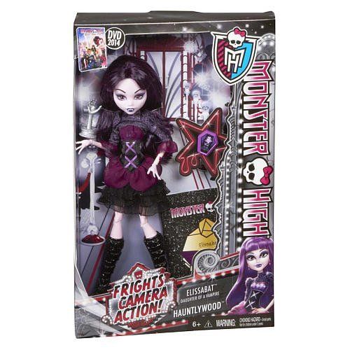 마텔 Mattel Girls Monster High Frights Camera Action New Stars Elissabat Doll