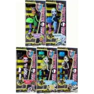Mattel Monster High Skultimate Roller Maze Set of 5 -Clawdeen Wolf, Operetta, Lagoona Blue, Frankie Stein and Abbey Bominable