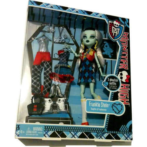 마텔 Mattel Monster High Exclusive Frankie Stein I Love Fashion Doll and 3 Outfit Set