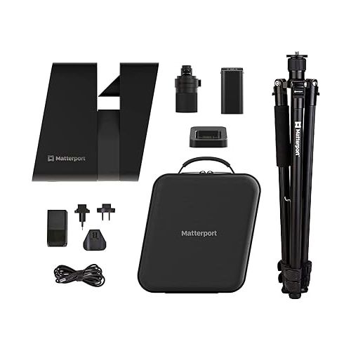  Matterport Pro3 3D Lidar Scanner Digital Camera Tripod Bundle for Creating Professional 3D Virtual Tour Experiences with 360 Views and 4K Photography Indoor and Outdoor Spaces with Trusted Accuracy