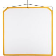 Matthews Solid Frame Scrim White Artificial Silk (48 x 48