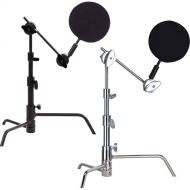 Matthews Chrome & Black Pocket C-Stands (5