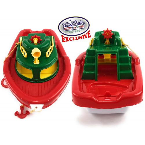  Mattys Toy Stop Deluxe (17) Large Plastic Boat, Perfect for Bath, Pool, Beach Etc. (17 Long x 10 Wide x 8.5 Tall)