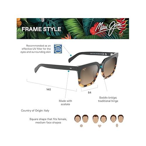  Maui Jim Rooftops Square Sunglasses