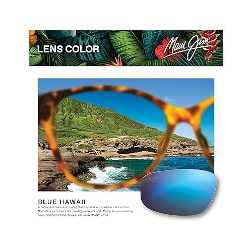  Maui Jim Men's and Women's Barrier Reef Polarized Wrap Sunglasses