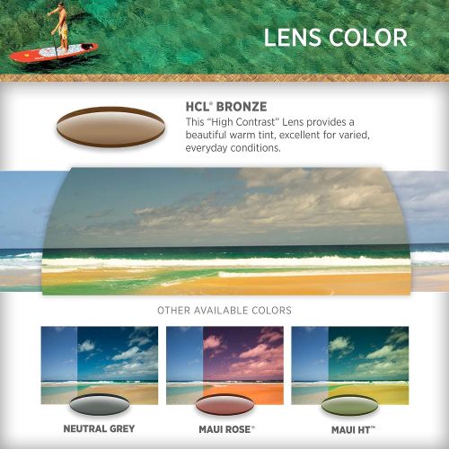  Maui Jim Sunglasses | Lighthouse 423 | Rimless Frame, Polarized Lenses, with Patented PolarizedPlus2 Lens Technology