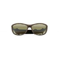 Maui Jim Waterman Polarized Matte Rootbeer Wrap Frame Sunglasses, Black, with Patented PolarizedPlus Lens Technology