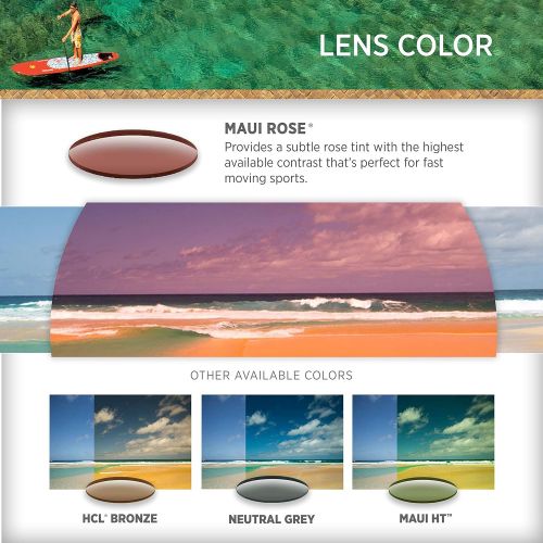  Maui Jim Sunglasses | Glass Beach 748 | Rectangular Frame, Polarized Lenses, with Patented PolarizedPlus2 Lens Technology