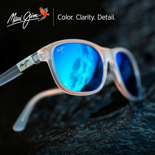  Maui Jim Sunglasses | Wakea B745 | Classic Frame, Polarized Lenses, with Patented PolarizedPlus2 Lens Technology