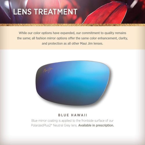  Maui Jim Sunglasses | Wakea B745 | Classic Frame, Polarized Lenses, with Patented PolarizedPlus2 Lens Technology