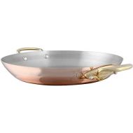 Mauviel M'150 B 1.5mm Polished Copper & Stainless Steel Round Pan, 10.2-in, Made in France