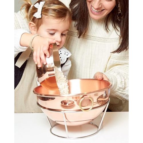  Mauviel M'Passion Copper Egg White Beating Bowl With Ring, 5-qt, Made in France