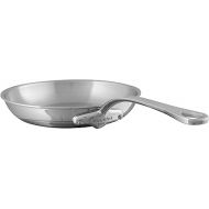 Mauviel M'Cook 5-Ply Polished Stainless Steel Fying Pan With Cast Stainless Steel Handle, 11-in, Made In France