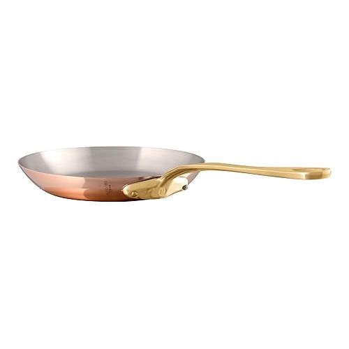  Mauviel M'Heritage 200 B 2mm Polished Copper & Stainless Steel 5-Piece Cookware Set With Brass Handles, Made In France