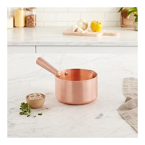  Mauviel M'Passion Copper Sugar & Caramel Sauce Pan, 1.2-qt, Made In France