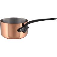 Mauviel M'Heritage M200CI 2mm Polished Copper & Stainless Steel Sauce Pan With Cast Iron Handles, 6-qt, Made in France