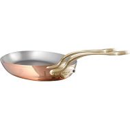 Mauviel M'Heritage 150 B 1.5mm Polished Copper & Stainless Steel 2-Piece Oval Pan Set With Brass Handles, Made in France